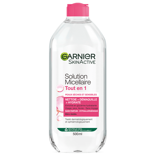 Solution Micellaire Tout en 1 Peaux Sèches et Sensibles
