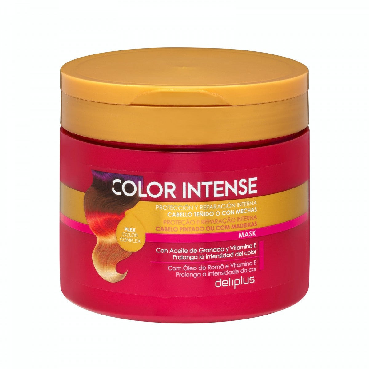 Deliplus Masque Cheveux Color Intense pour cheveux colorés ou méchés 400 ml