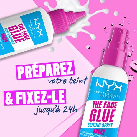 Nyx PRIMER THE FACE GLUE Base de teint fixatrice et hydratante