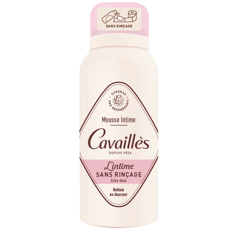 Cavaillès Mousse Intime sans rinçage Extra doux 100 ml