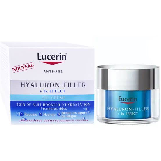 Eucerin Hyaluron‑Filler + 3× Effect – Soin de Nuit Booster d’Hydratation