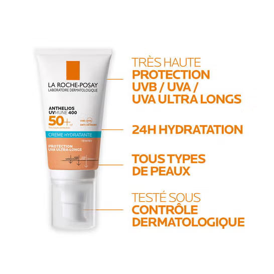 Crème Hydratante Teintée SPF50+ Anthelios 50ml