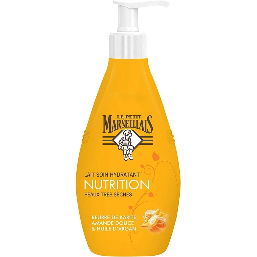 Lait Corps Hydratant Nutrition Au Beurre De Karite Amande Douce & Huile D’Argan