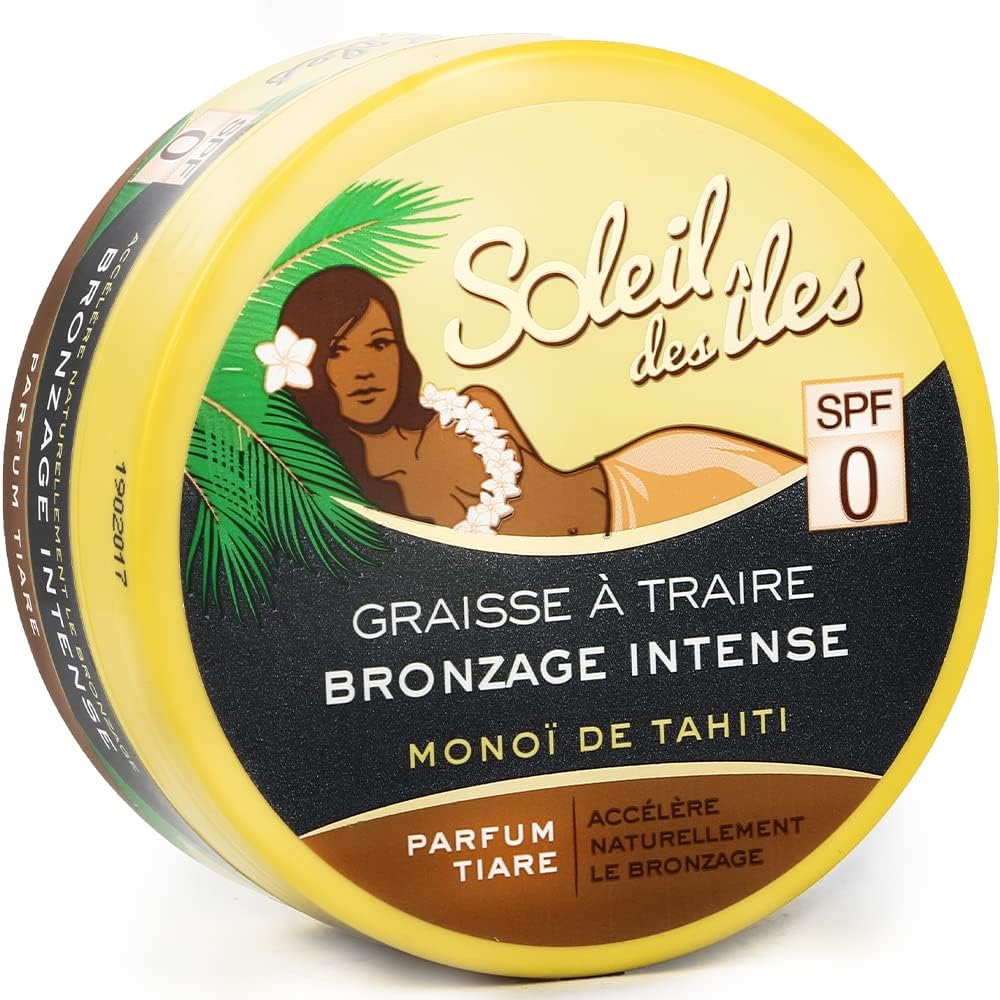 Soleil des Îles – Graisse à Traire Bronzage Intense au Monoï de Tahiti (FPS 0)