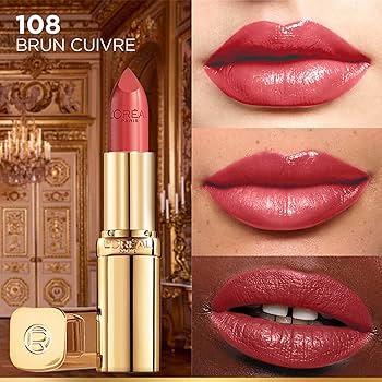 L'Oréal Rouge à Lèvres Satiné 'Brun Cuivré 108'
