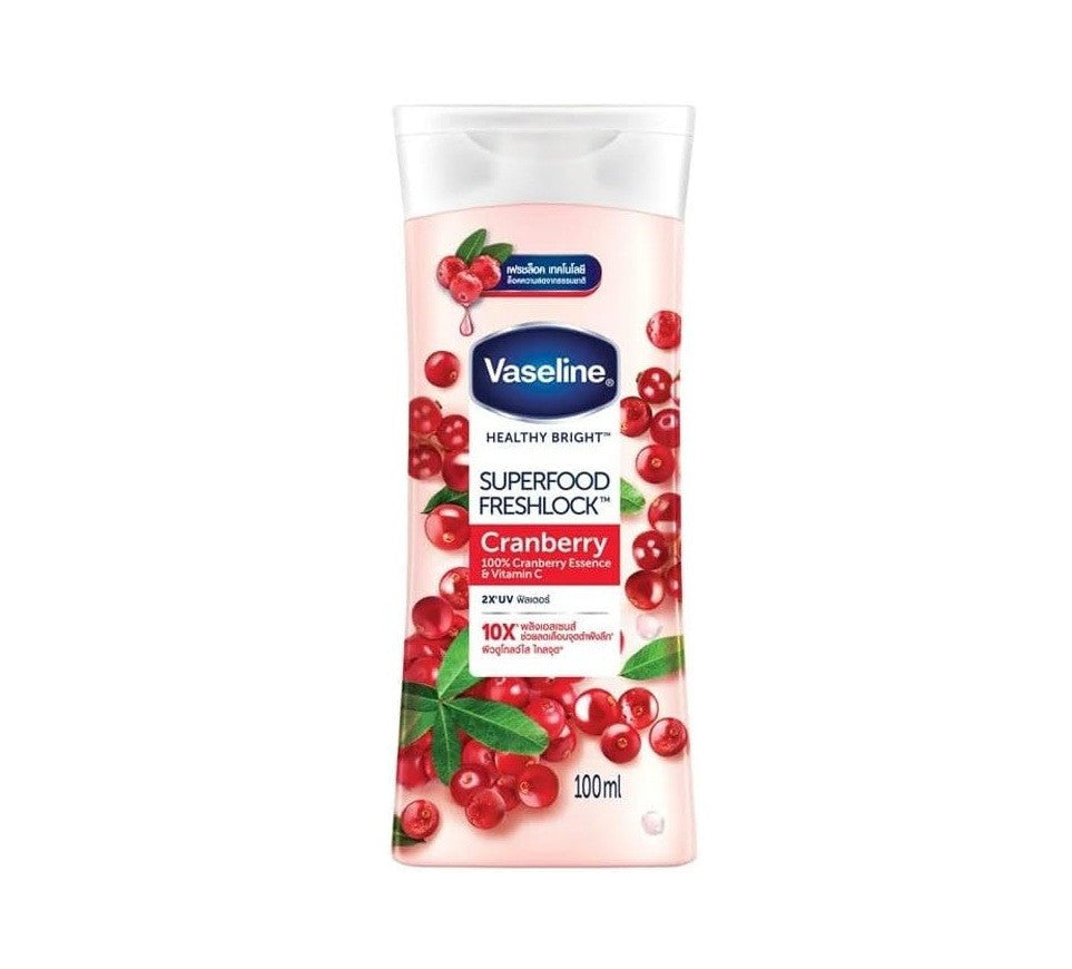Vaseline Lotion Superfood Freshlock Cranberry 100ml