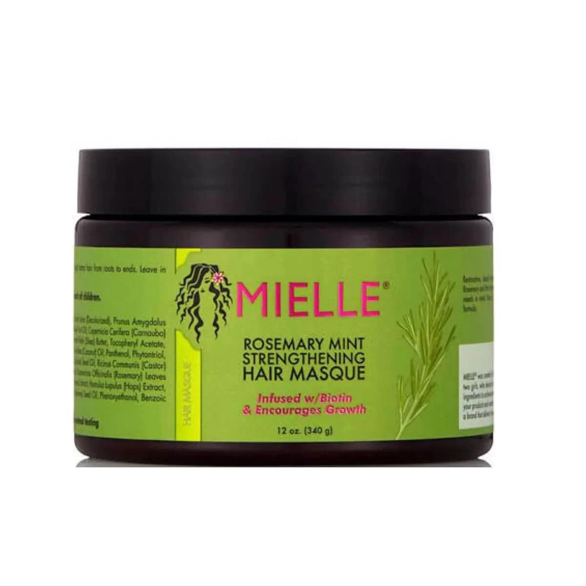 Masque fortifiant Rosemary Mint de Mielle Organics  340gr