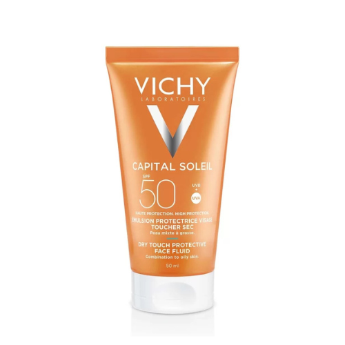 CAPITAL SOLEIL FLUIDE VISAGE TOUCHER SEC SPF 50+