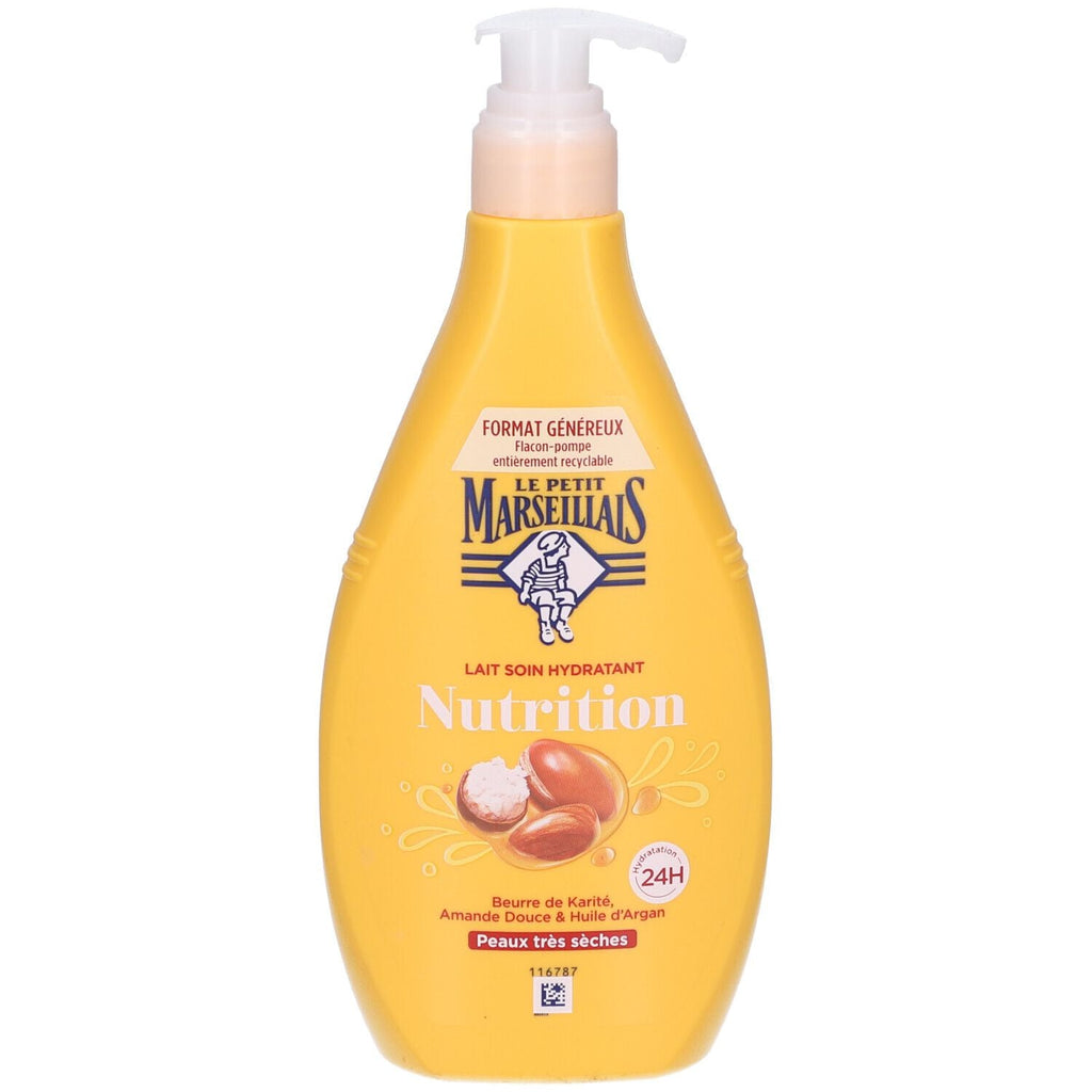 Lait Corps Hydratant Nutrition Au Beurre De Karite Amande Douce & Huile D’Argan