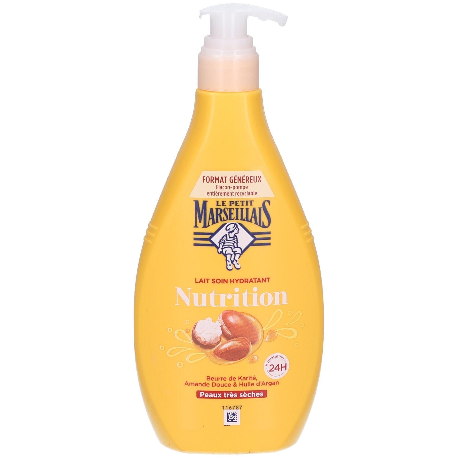 Lait Corps Hydratant Nutrition Au Beurre De Karite Amande Douce & Huile D’Argan