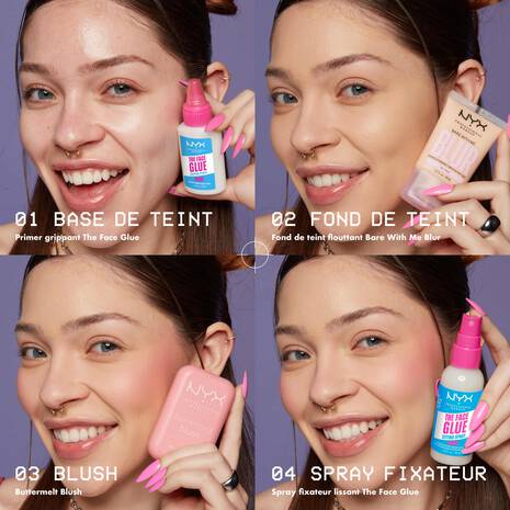 Nyx PRIMER THE FACE GLUE Base de teint fixatrice et hydratante