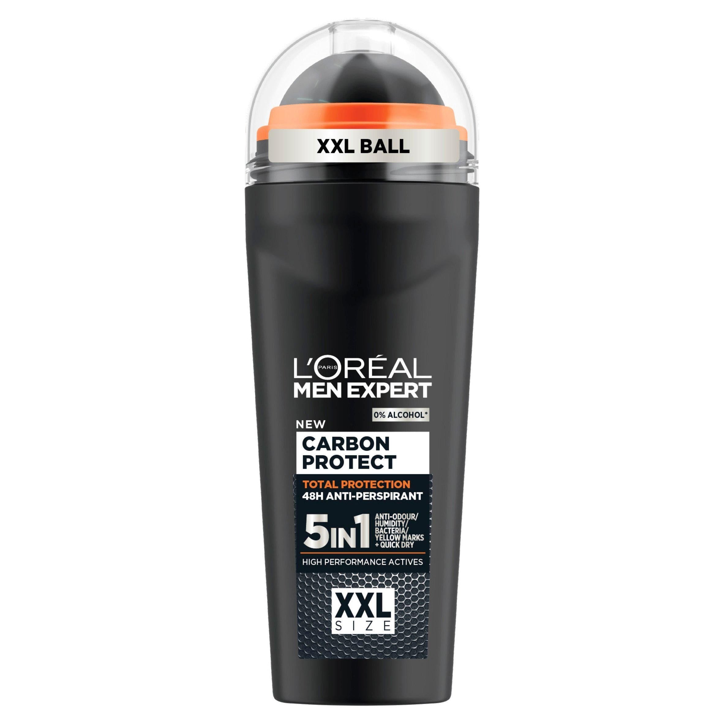 Men Expert Carbon Protect Déodorant Roll On Anti-Transpirant 48H Large XXXL 100 ml
