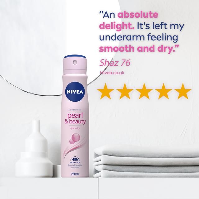 Déodorant anti-transpirant NIVEA Pearl & Beauty en spray 250 ml